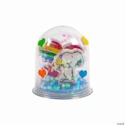Wholesale 😉 Peanuts® Valentine's Day Glitter Snow Globe Craft Kit - Makes 12 😀