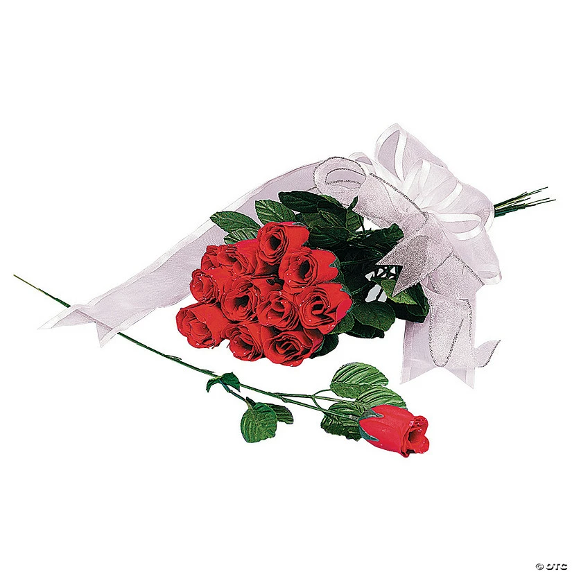 Cheapest π― Red Rosebuds with Dew Drops - 12 Pc. βοΈ