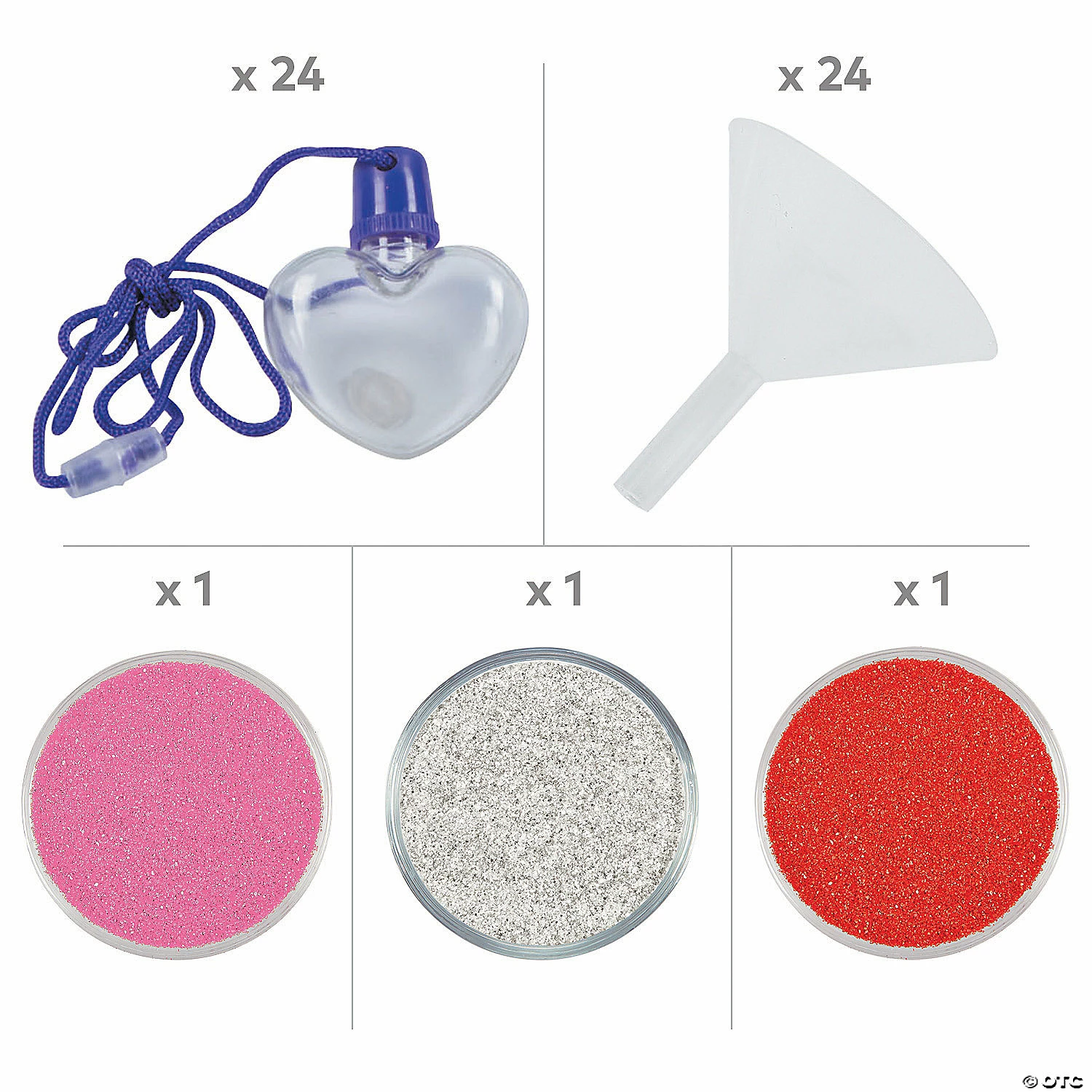 Buy 😉 Sand Art Valentine’s Day Craft Kit - Makes 24 ⌛ - Image 2