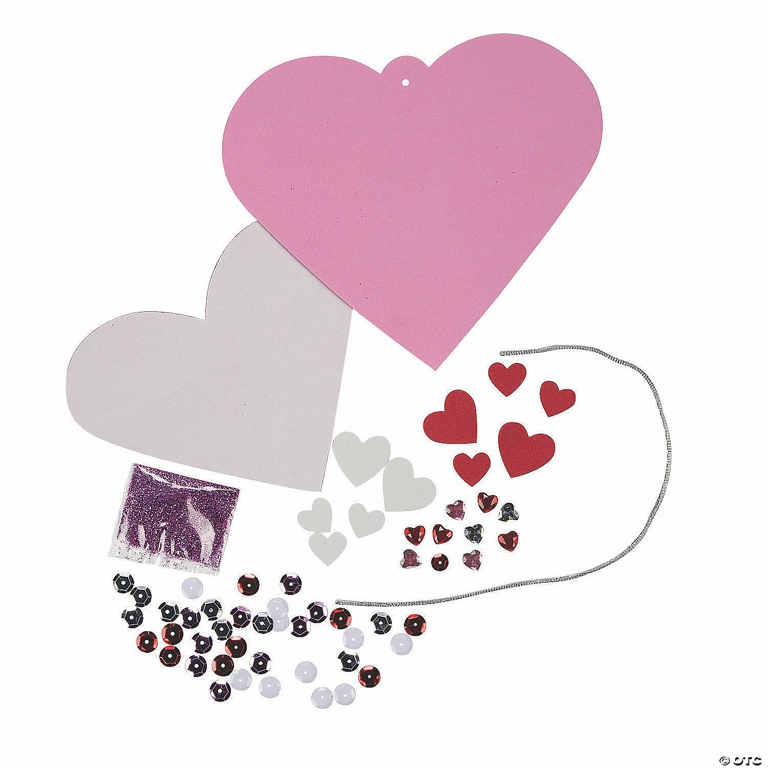 Flash Sale π― Sequin Valentine Ornament Craft Kit - Makes 12 β€οΈ - Image 2