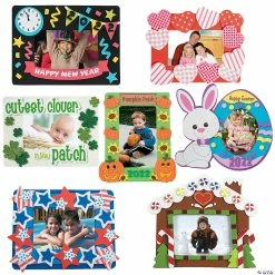 Promo 👍 Ultimate Holiday Picture Frame Magnet Craft Kit Assortment - Makes 84 🛒