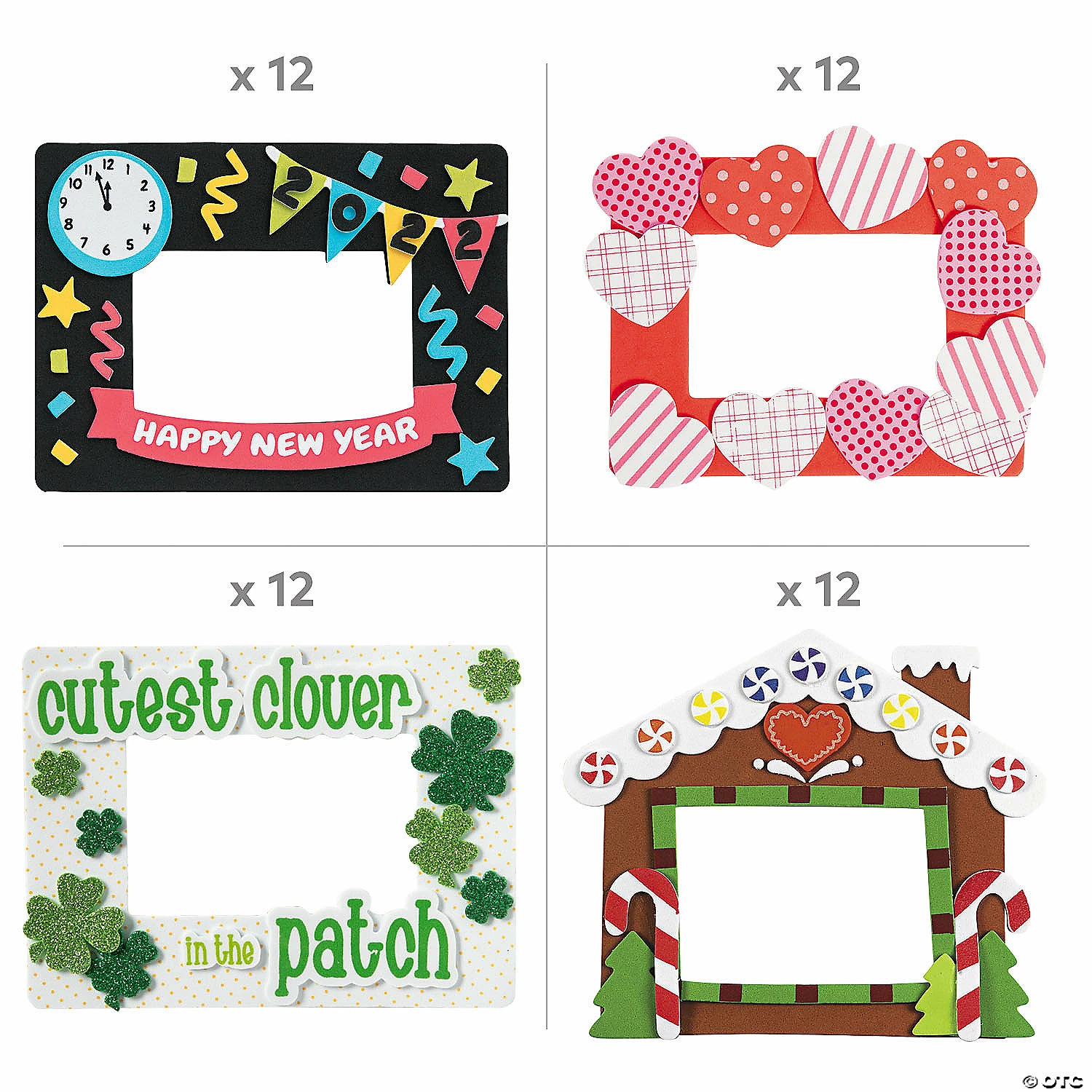 Promo π Ultimate Holiday Picture Frame Magnet Craft Kit Assortment - Makes 84 π - Image 2