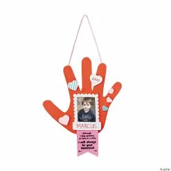 Best deal ❤️ Valentine Handprint Picture Frame Ornament Craft Kit - Makes 12 ✔️