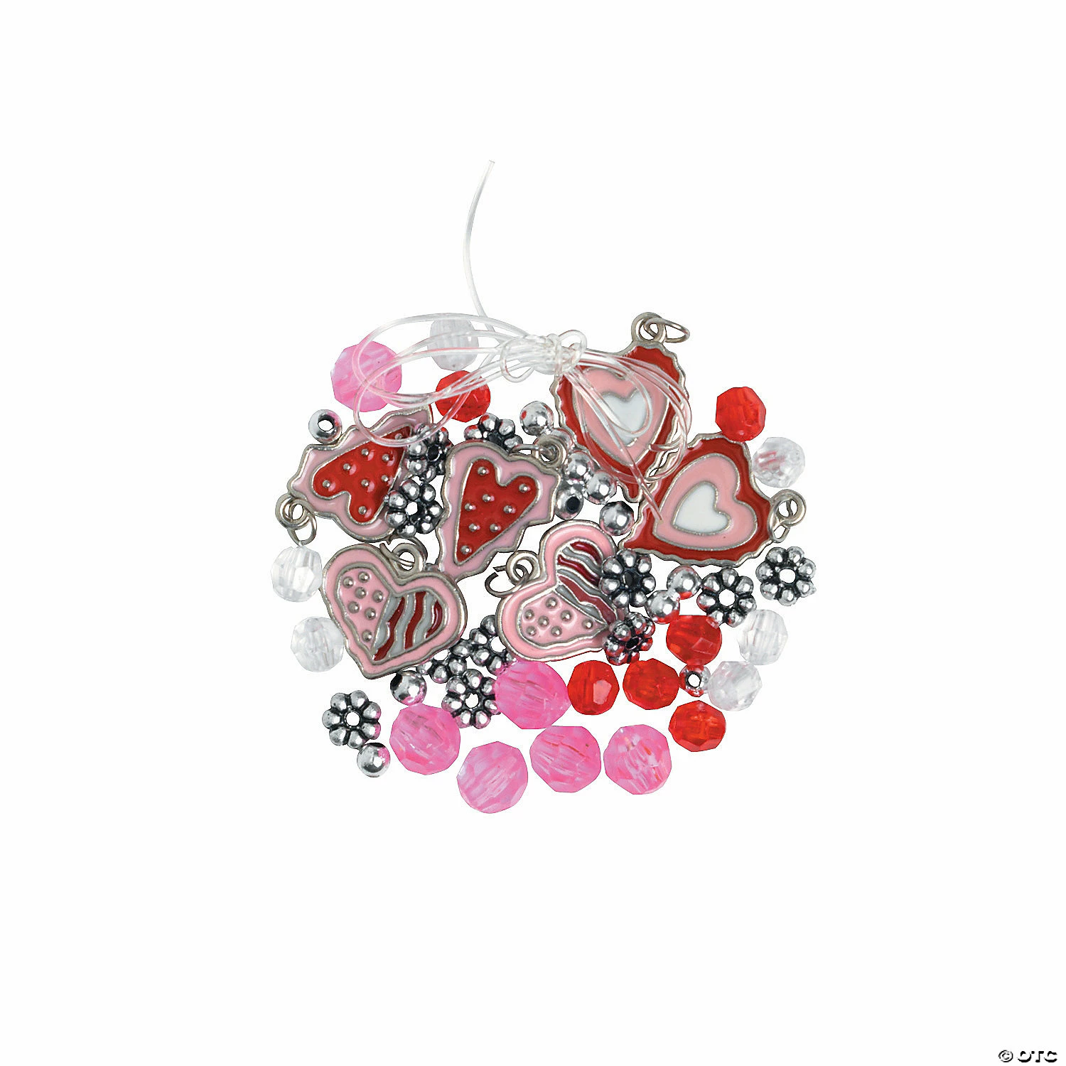 Best Pirce π Valentine Heart Charm Bracelet Craft Kit - Makes 12 π - Image 2
