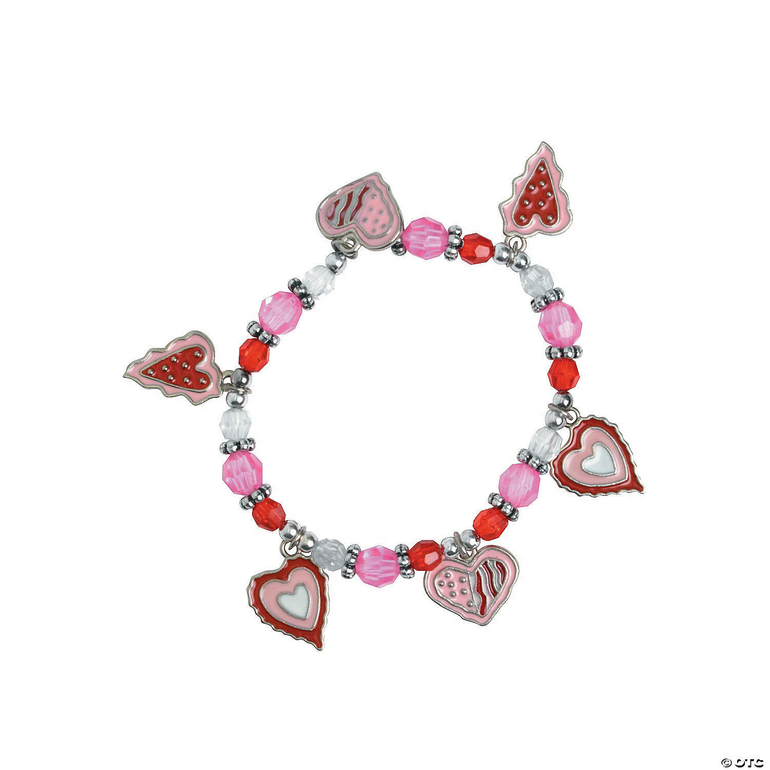 Best Pirce π Valentine Heart Charm Bracelet Craft Kit - Makes 12 π