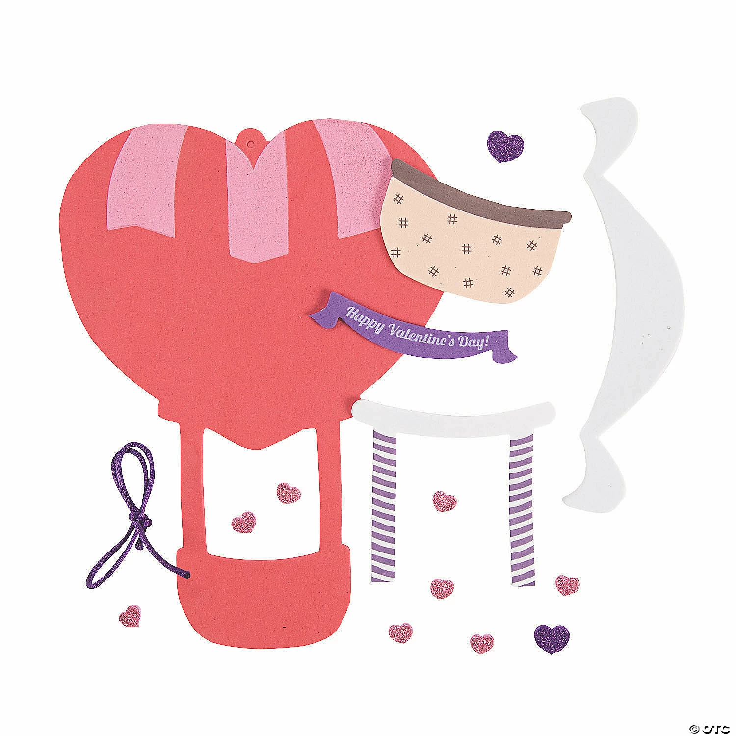 Budget π― Valentine Hot Air Balloon Picture Frame Craft Kit - Makes 12 β - Image 2