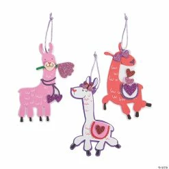 Flash Sale 🛒 Valentine Llama Ornament Craft Kit - Makes 12 ❤️