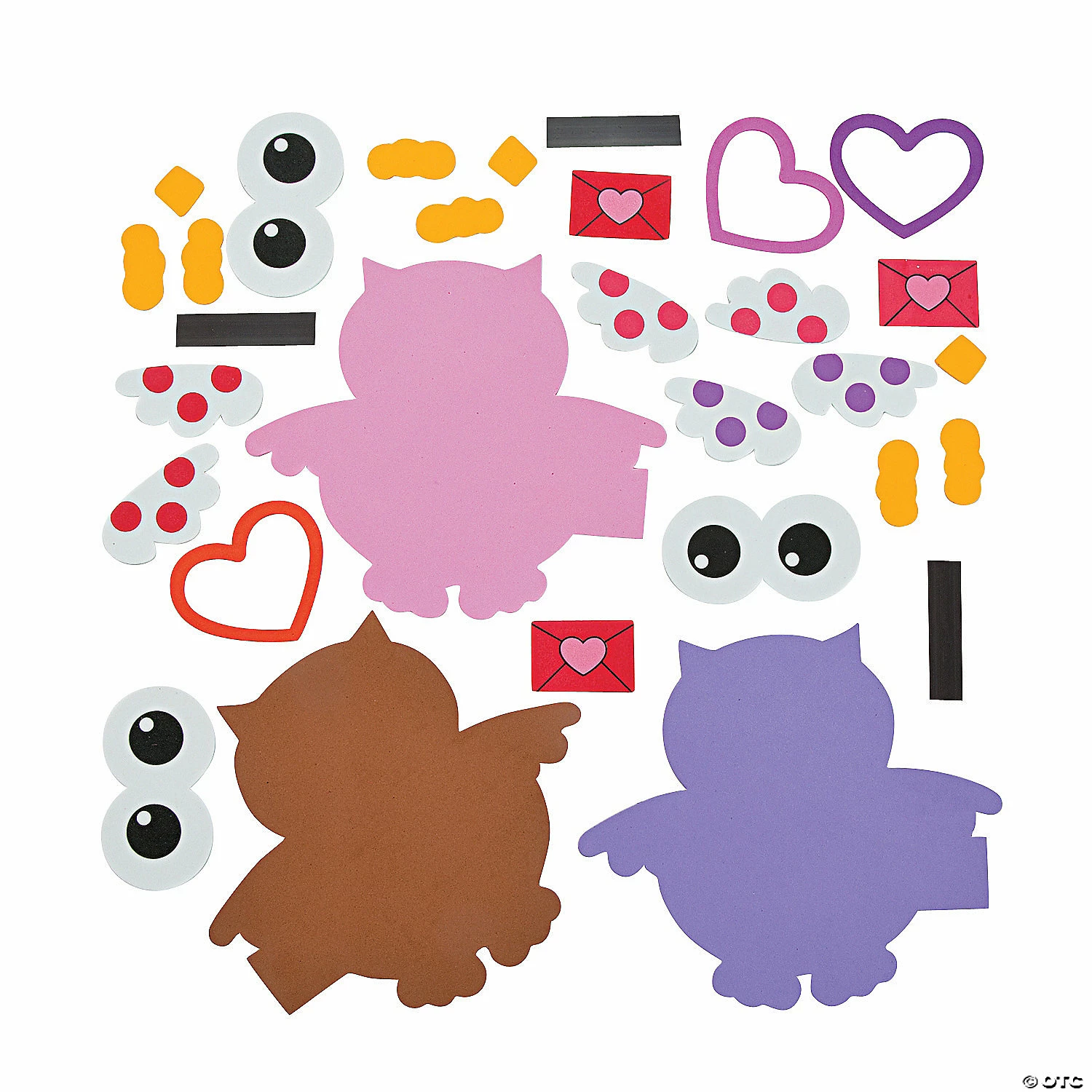 Deals π₯° Valentine Owl Picture Frame Magnet Craft Kit - Makes 12 π― - Image 2