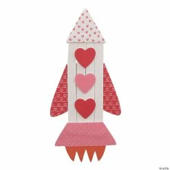 Wholesale 🧨 Valentine Rocket Ship Magnet Craft Kit - Makes 12 👍
