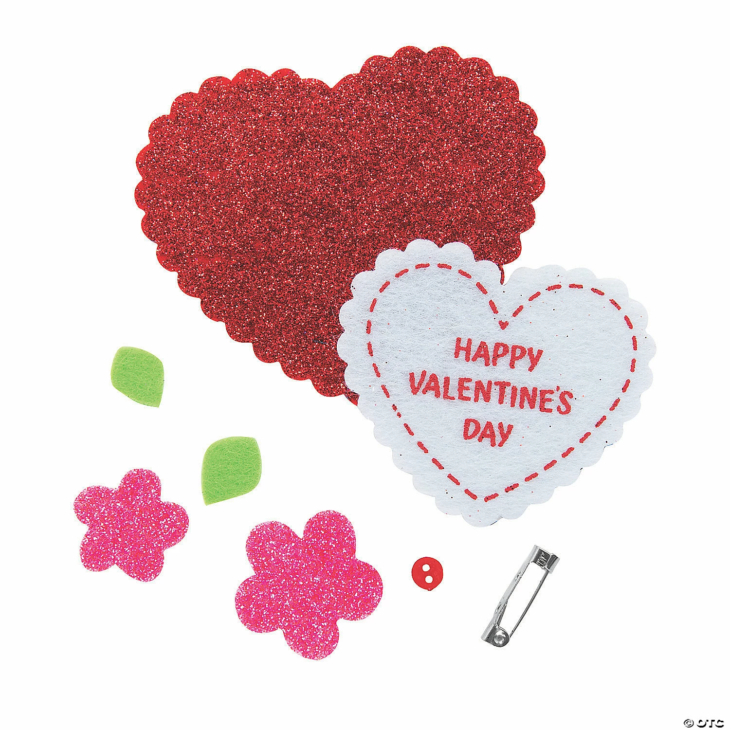 Flash Sale ⭐ Valentine’s Day Heart Pin Craft Kit - Makes 12 🔔 - Image 2