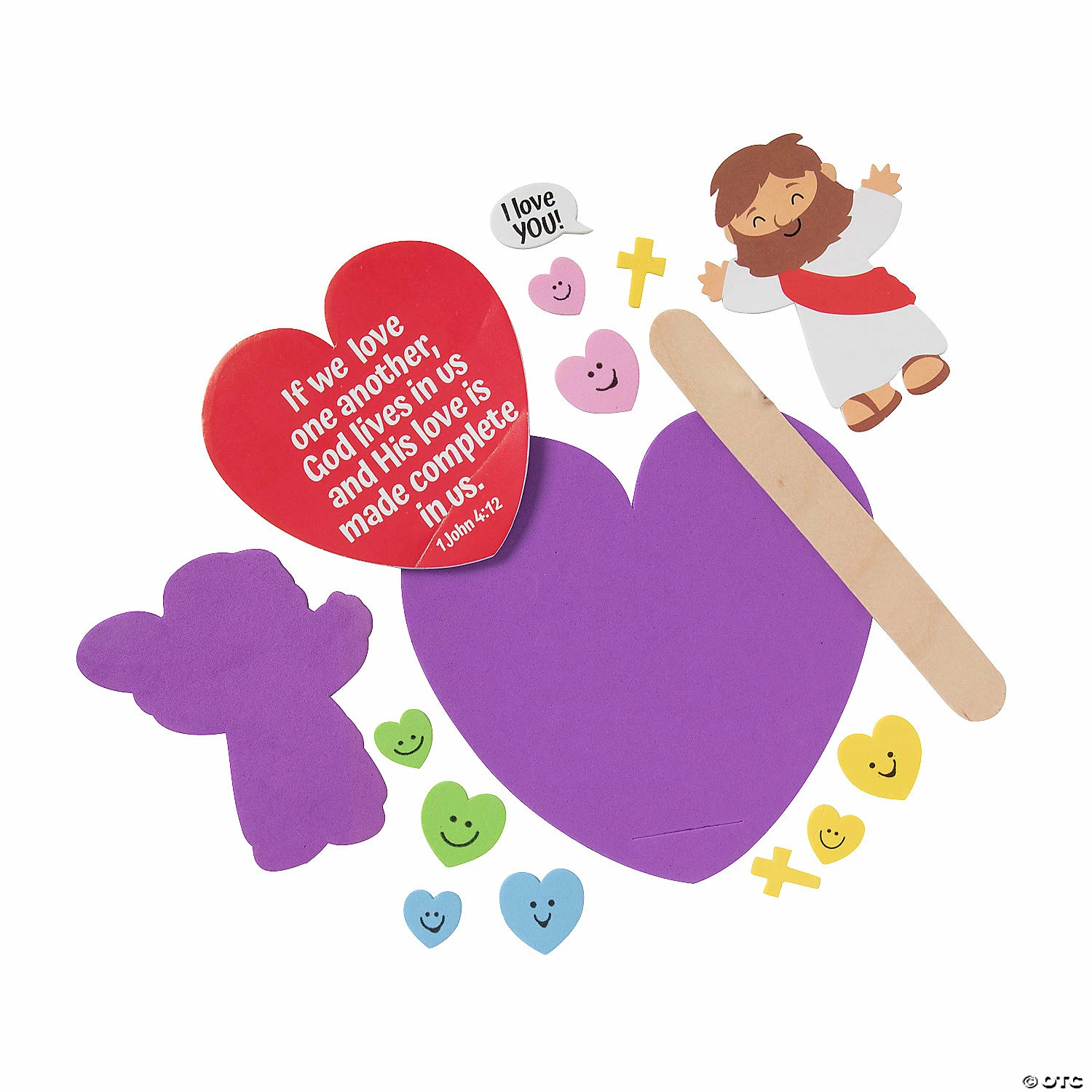 Discount ✨ Valentine’s Day Jesus Pop-Up Craft Kit - Makes 12 👏 - Image 2