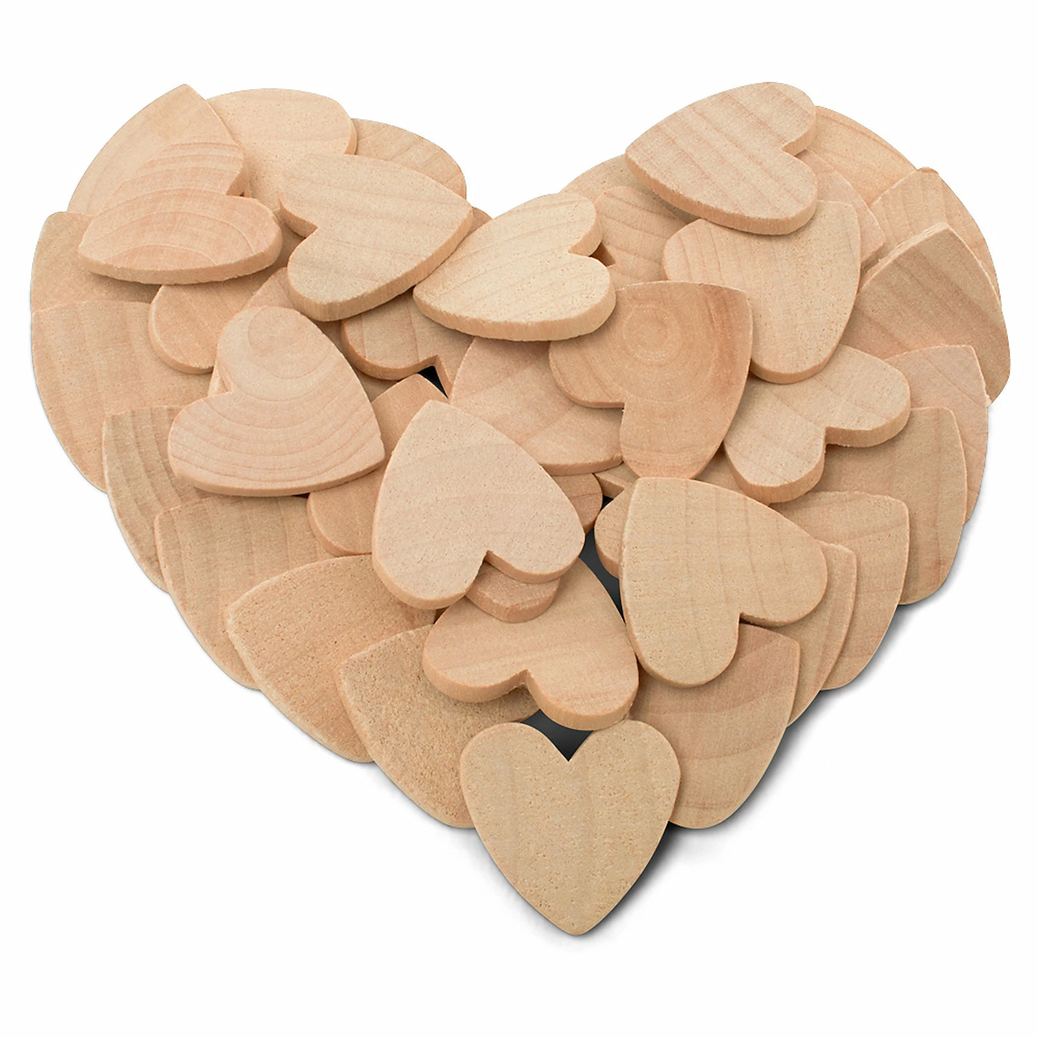 Cheapest 𧨠Woodpeckers Crafts, DIY Unfinished Wood 1" Heart Cutout, Pack of 200 π - Image 2