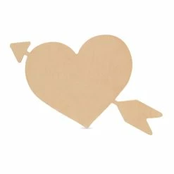 Outlet ๐ Woodpeckers Crafts, DIY Unfinished Wood 12" Cupid Heart Cutout, Pack of 6 โจ