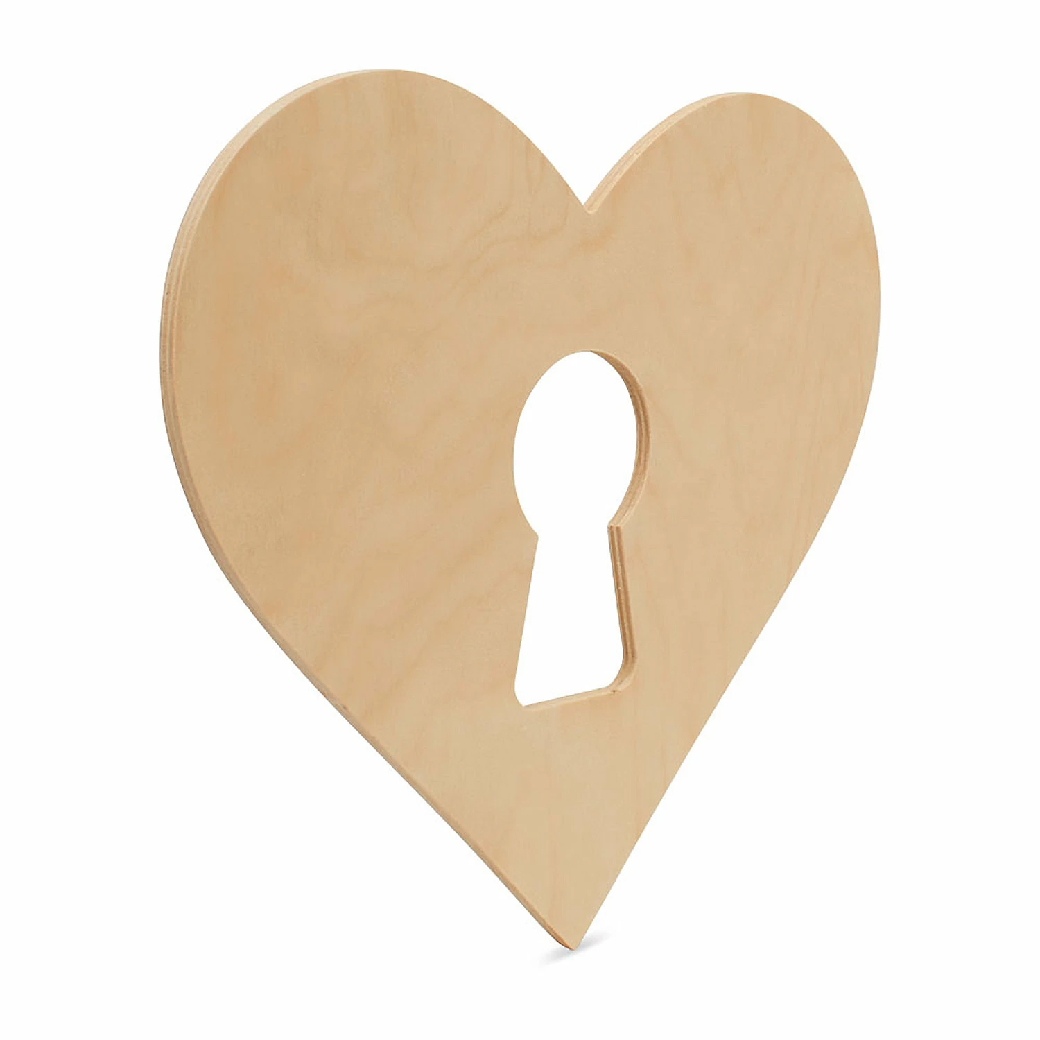 Best Pirce 👍 Woodpeckers Crafts, DIY Unfinished Wood 12" Heart with Keyhole Cutout, Pack of 12 🔥 - Image 2